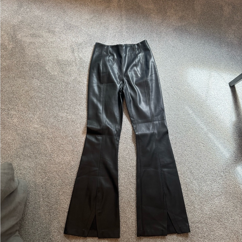 We The Free Black Leather Pants